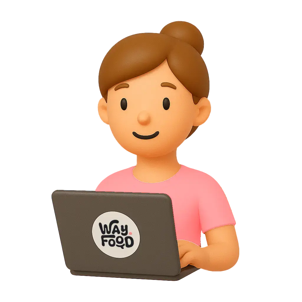Cook with laptop